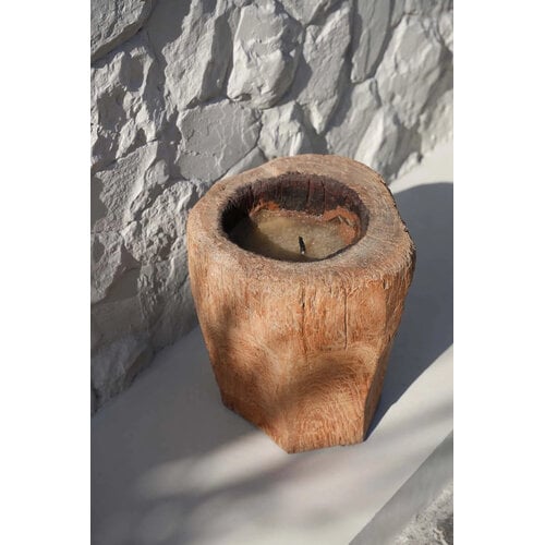 Bazar Bizar De Kaarsen Boomstam - Naturel
