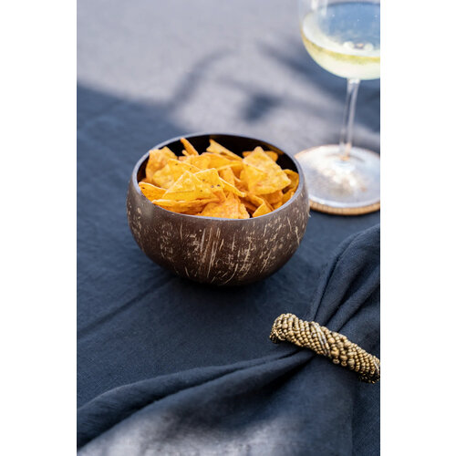Bazar Bizar Schaal Coco Food Bowl - Natural Zwart