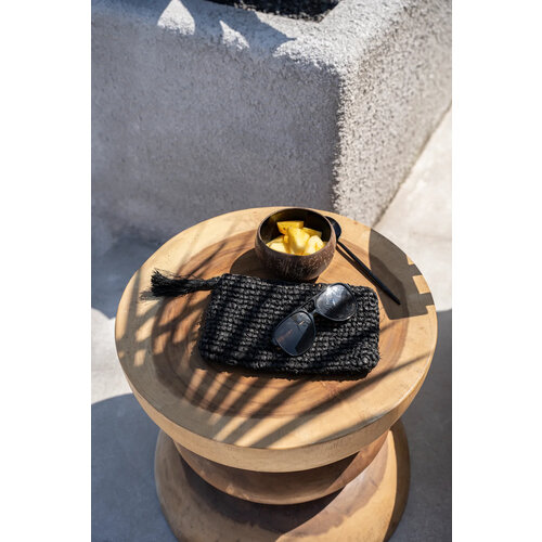 Bazar Bizar Schaal Coco Food Bowl - Natural Zwart