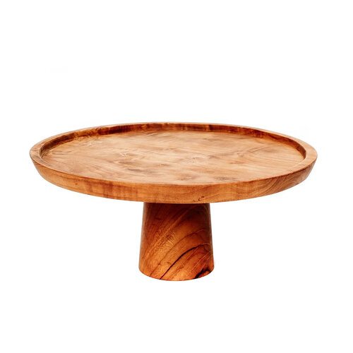 Bazar Bizar Taart Plateau The Teak Root Cake Dish - L