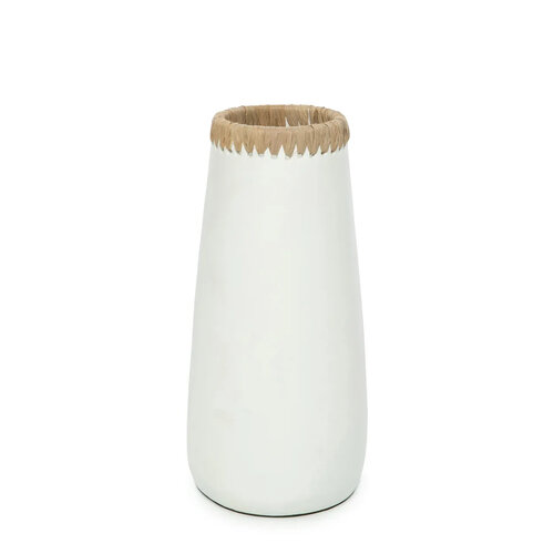 Bazar Bizar De Sneaky Vaas - Wit Naturel - L