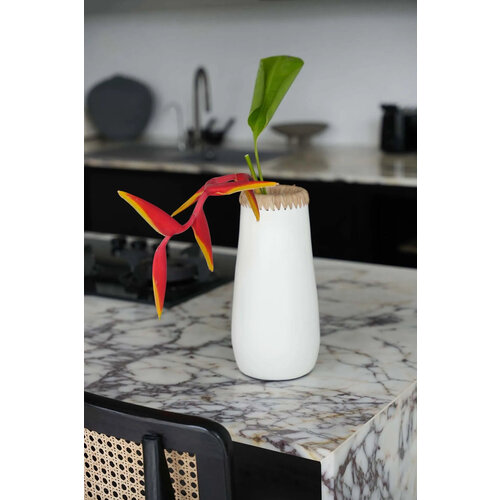 Bazar Bizar De Sneaky Vaas - Wit Naturel - L