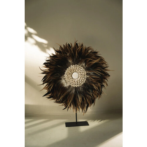 Bazar Bizar Decoratiestuk The Coastal Juju op Standaard - Zwart Bruin- S