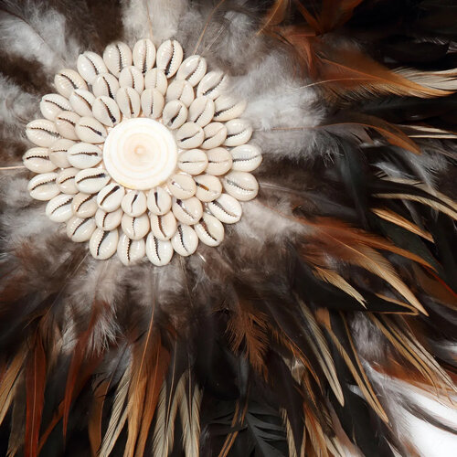 Bazar Bizar Decoratiestuk The Coastal Juju op Standaard - Zwart Bruin- S