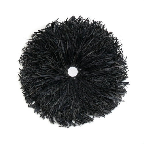 Bazar Bizar Muurhanger de Raffia Juju - Zwart