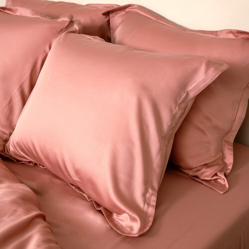 Coco & Cici TENCEL™ - Sateen Kussensloop Terra Roze
