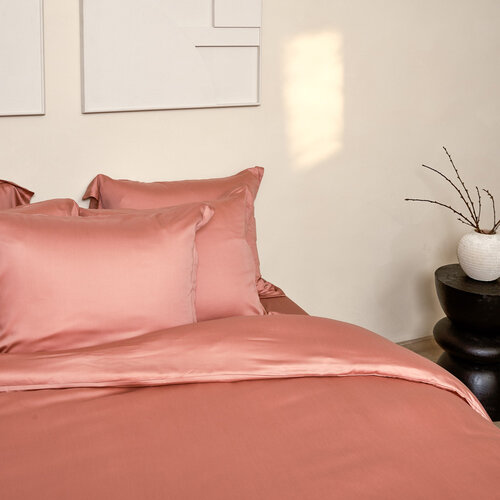 Coco & Cici TENCEL™ - Sateen Kussensloop Terra Roze