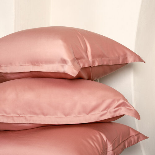 Coco & Cici TENCEL™ - Sateen Kussensloop Terra Roze