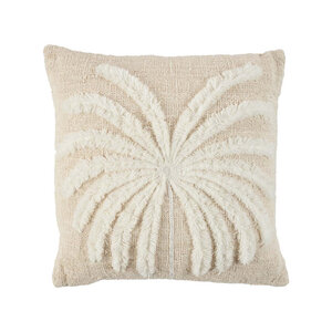 Bazar Bizar The Isla Palm Cushion Cover - Natural White