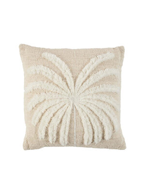 Bazar Bizar The Isla Palm Kussenhoes- Natural Wit