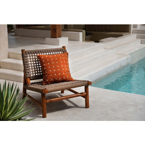 Bazar Bizar The Zillion Kiss Kussenhoes- Terracotta Wit