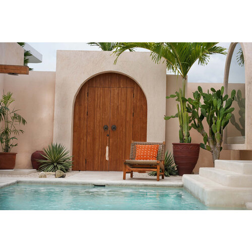 Bazar Bizar The Zillion Kiss Kussenhoes- Terracotta Wit