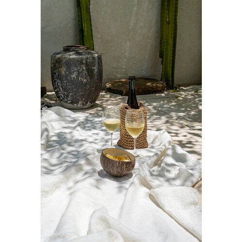 Bazar Bizar Schaal The Coco Food Bowl - Natural Wit Bazar Bizar Schaal The Coco Food Bowl - Natural Wit