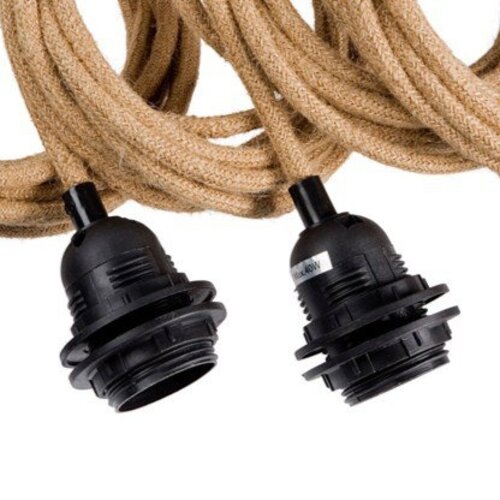 Bazar Bizar Fitting lamps plafond- Jute - 5 fittings