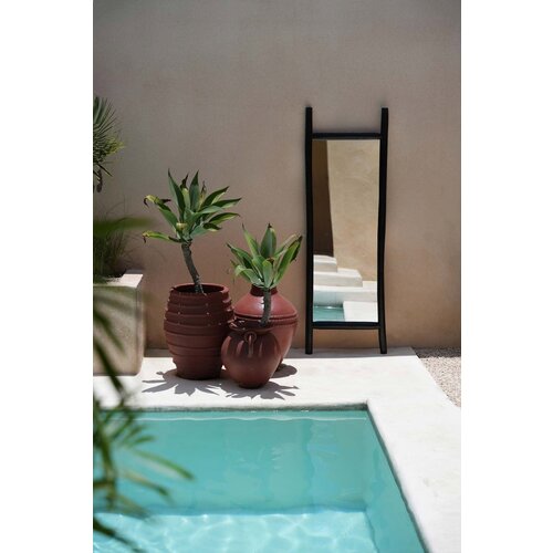 Bazar Bizar Spiegel The Tulum Dressing Room  - Zwart Bazar Bizar Spiegel The Tulum Dressing Room  - Zwart