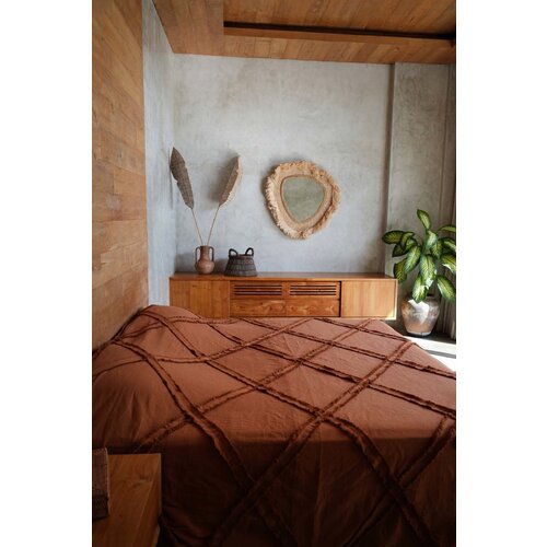 Bazar Bizar The Berber Bedsprei  - Terracotta