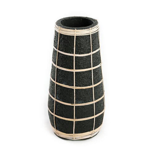 Bazar Bizar De Cutie Vaas - Zwart Naturel - L Bazar Bizar De Cutie Vaas - Zwart Naturel - L