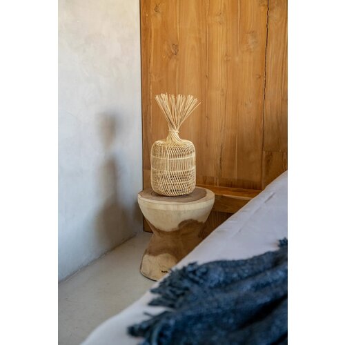 Bazar Bizar Vloerlamp - hanglamp the Rattan Dumpling - Natural Bazar Bizar Vloerlamp - hanglamp the Rattan Dumpling - Natural