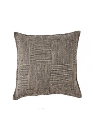 De Bloc Party Kussensloop - Zwart Naturel - 50x50
