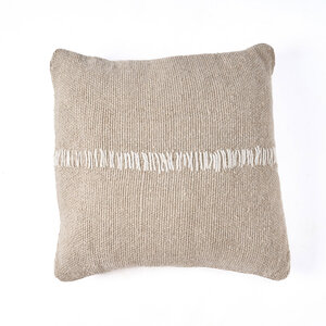 The Linen Stitch Cushion Cover - Natural White