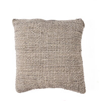 The Linen Grain Cushion Cover - Natural Black