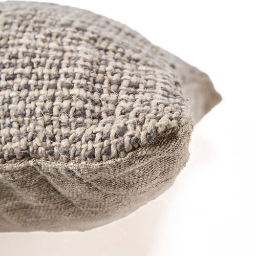 Bazar Bizar Antwerp De Linen Grain Kussensloop - Naturel Zwart