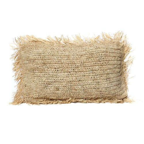 Bazar Bizar Antwerp De Raffia Kussenhoes Rechthoekig - Naturel - 30x50