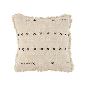 Bazar Bizar Antwerp The French Kiss Cushion Cover - Natural Black