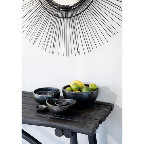 Bazar Bizar Schalen The Burned Curved Bowls - Black - SET3