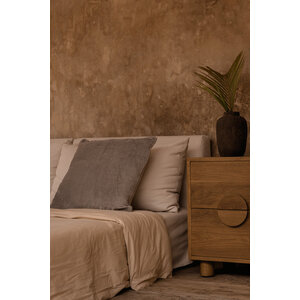 Bazar Bizar Antwerp De Velvet Crush Kussensloop - Grijs - 50x50 €61,95