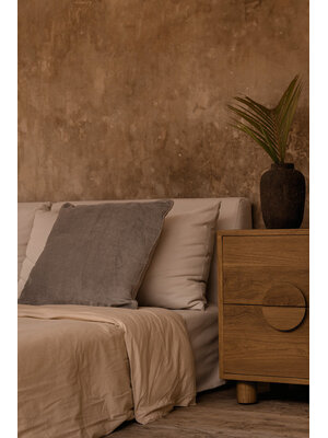 Bazar Bizar Antwerp The Velvet Crush Cushion Cover - Grey - 50x50