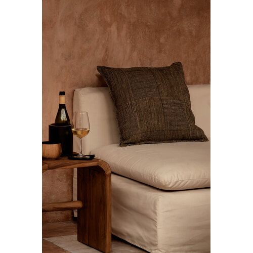 De Bloc Party Kussensloop - Zwart Naturel - 50x50