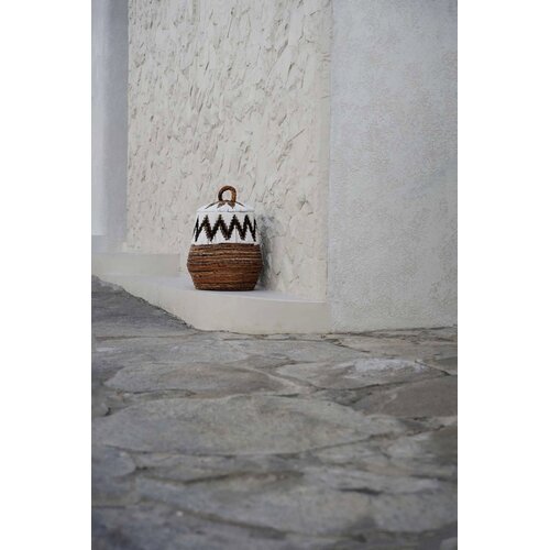 Bazar Bizar De Little Bay Beach Mand - Naturel Wit - S Bazar Bizar De Little Bay Beach Mand - Naturel Wit - S