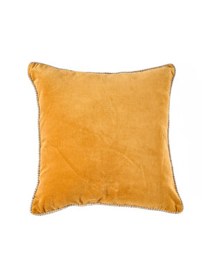 Bazar Bizar Antwerp De Velvet Crush Kussensloop - Mosterd - 50x50