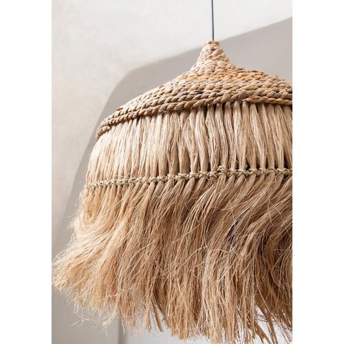 Bazar Bizar Antwerp De Abaca Hoola Hanglamp - Naturel - L