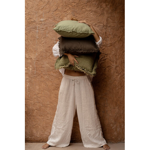 Bazar Bizar Antwerp De Smoky Vibe Kussensloop - Grijs