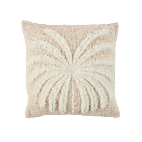 Bazar Bizar The Isla Palm Kussenhoes- Natural Wit