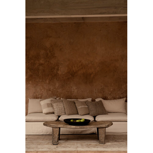 De Linen Stitch Kussensloop - Naturel Wit