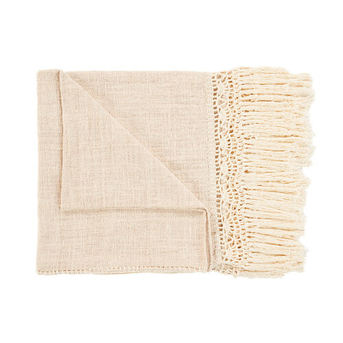 Bazar Bizar The Gypsy Bed Throw - Natural