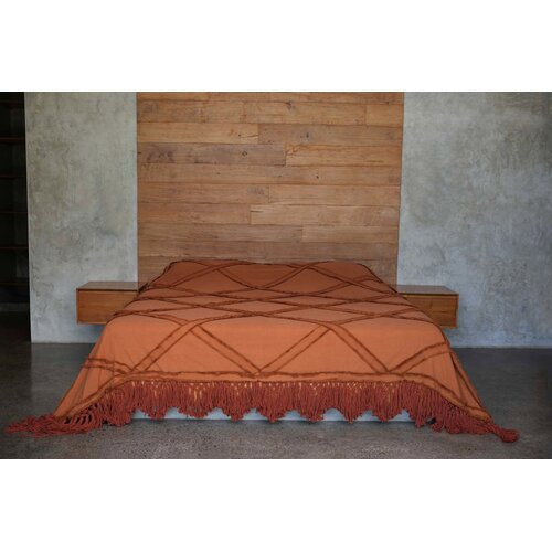 Bazar Bizar The Berber Bedsprei  - Terracotta