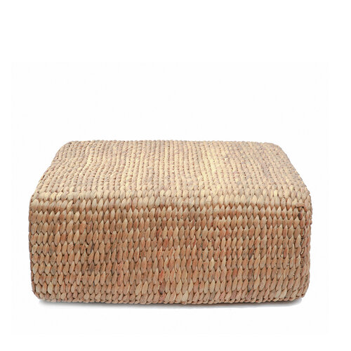 Bazar Bizar The Hyacinth Pouf Square - Natural - M