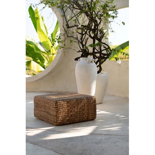 Bazar Bizar The Hyacinth Pouf Square - Natural - M