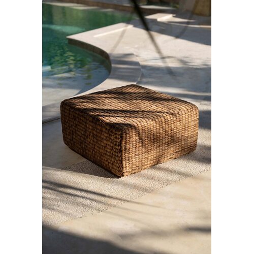 Bazar Bizar The Hyacinth Pouf Square - Natural - M