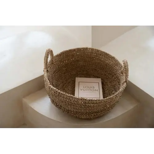 Bazar Bizar De Raffia Mand - Naturel - L