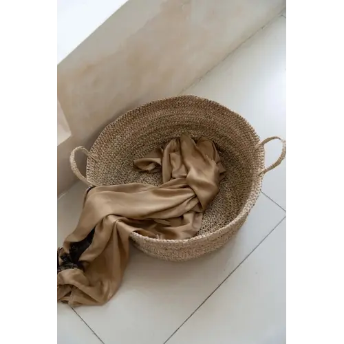Bazar Bizar De Raffia Mand - Naturel - L