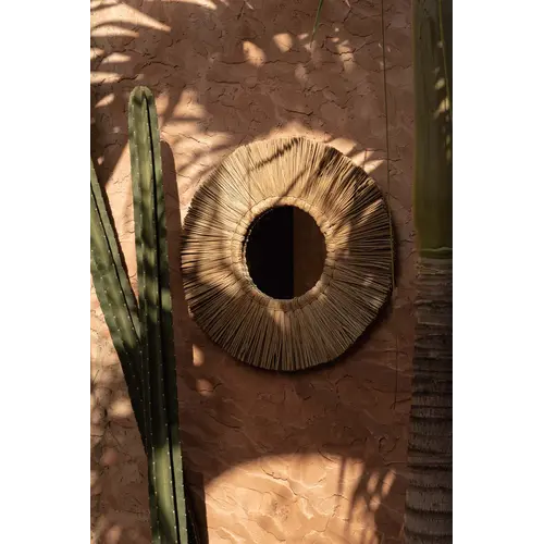 Bazar Bizar De Alang Alang Spiegel - Naturel - L