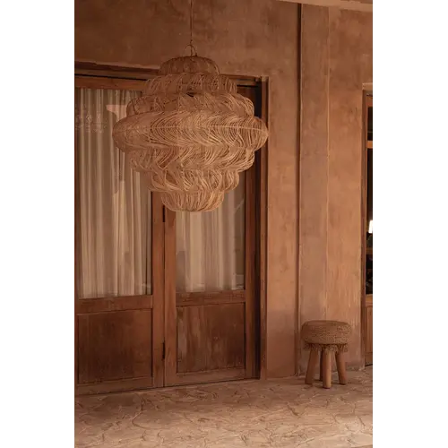 Hanglampen van natuurlijke materialen