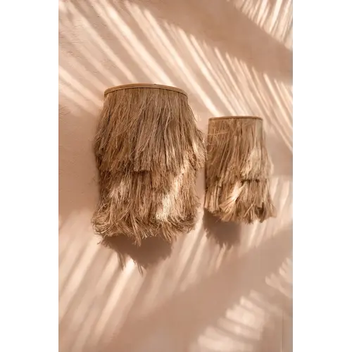 Muurlampen van natuurlijke materialen