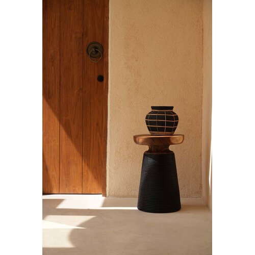 Bazar Bizar The Belly Vase - Black Natural - M Bazar Bizar The Belly Vase - Black Natural - M