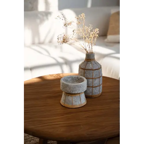 Bazar Bizar The Whoopy Vase - Concrete Grey Natural - L Bazar Bizar The Whoopy Vase - Concrete Grey Natural - L